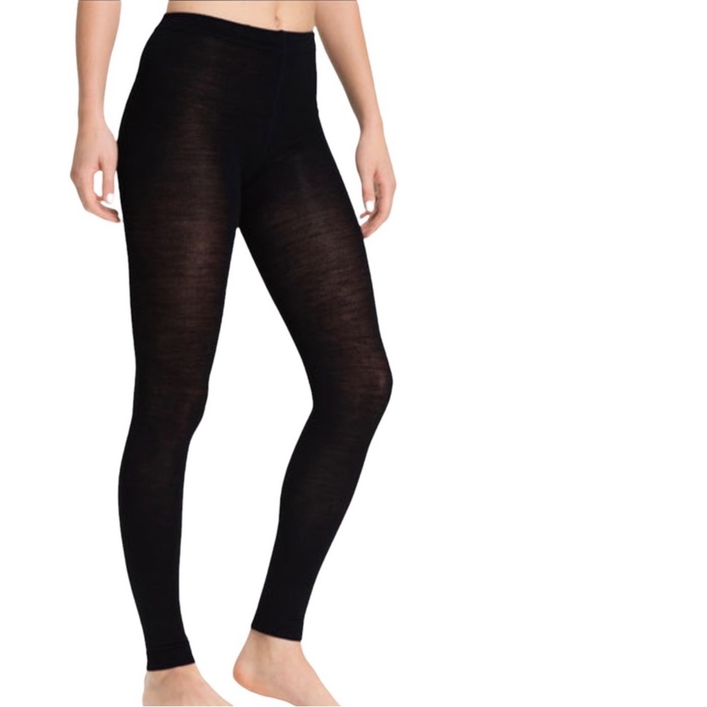 Black Smartwool Footless Tights (L fits like Sm)